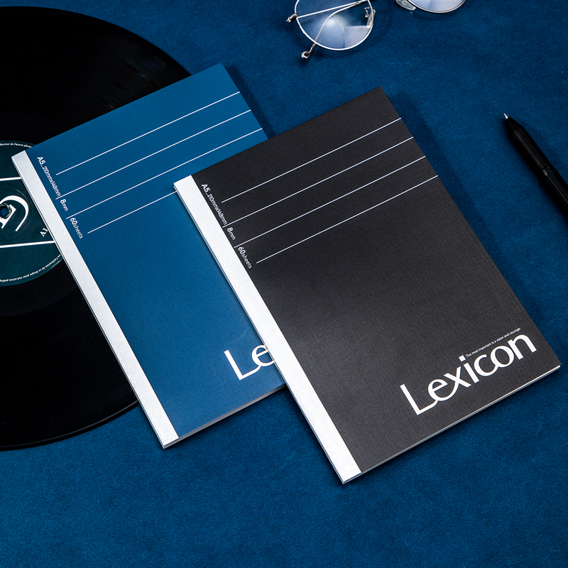 得力12本A5/60张Lexicon系列高档软抄本记事本 无线装订工作笔记本子文具办公用品 2156