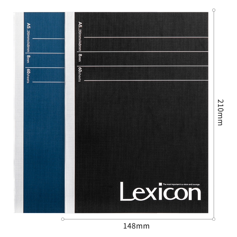 得力12本B5/60张Lexicon系列高档办公软抄本记事本 无线装订工作笔记本子文具办公用品 2158