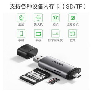 绿联USB3.0高速读卡器