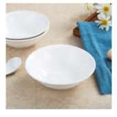 郝魅 陶瓷米饭碗加厚商用小碗 白面碗 酒店餐厅饭店碗 小汤碗白瓷碗 4英寸陶瓷罗汉碗