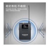 得胜（ TAKSTAR）TS-8807PP分集式无线麦克风 双通道UHF频段红外对频技术会议培训教学通用 黑色