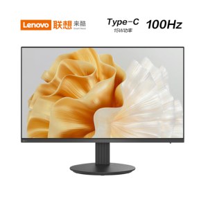 联想(Lecoo)来酷23.8英寸 AH-IPS显示器 100Hz高刷 Type-C充电 三边微边 广视低蓝光 电脑办公显示屏/B2426M