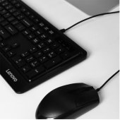 联想（Lenovo）/键鼠套装 键盘鼠标套装 办公键鼠套装 电脑笔记本键盘 全尺寸 KM102 轻薄有线键鼠套装