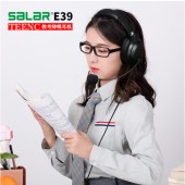 声籁E39 耳机头戴式 TEENC教考环境音主动降噪英语听力考试中考教学习网课人机对话有线USB耳麦带话筒