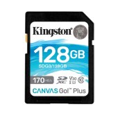 金士顿（Kingston）SD存储卡 高速相机内存卡单反微单sd卡 class10 U3 V30 SDG3/128G【读速170M/S 丨4K超清】